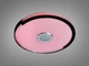 Смарт LED люстра 80W з Bluetooth-колонкою Diasha стельова з круглим корпусом 3200K-6500K+RGB з пультом чорно-біла IP20 - зображення 2