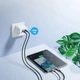 Дата кабель USB-C to USB-C 1.2m 60W braided black Choetech (XCC-1014) - изображение 5
