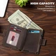 Гаманець картхолдер Slim Wallet з RFID-захистом та висувним механізмом натуральна шкіра колір кава - зображення 2