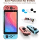 Набор аксессуаров 14-в-1 YK YOUNIK для Nintendo Switch: чехол-сумка, защитное стекло, накладки, ремешок - изображение 5