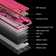 Ігрова клавіатура Mchose MIX 87 Hall Effect TKL магнітні перемикачі Rapid Trigger 8000Hz RGB рожева - зображення 5
