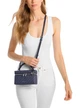 Женская сумка кроссбоди через плечо MICHAEL MICHAEL KORS Jana Extra-Small Signature Logo Convertible Crossbody Bag BLUE 32F5SQ1C0V (143334) - изображение 4