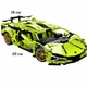 Конструктор машинка Lamborghini Sian 1280 деталей Техник сборная модель Салатовый (3791328) - изображение 2