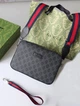 Сумка месенджер мужская через плечо Gucci серая (076) - изображение 1
