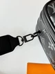 Сумка месенджер чоловіча через плече Louis Vuitton Alpha Messenger Bag чорна з білим (086) - зображення 6