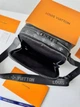 Сумка месенджер чоловіча через плече Louis Vuitton Alpha Messenger Bag чорна з білим (086) - зображення 9