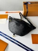 Сумка бананка Louis Vuitton чорна (083) - изображение 1