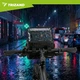 Водонепроникна сумка Trizand 27239, 4 л, на кермо велосипеда, тримач для телефону, з плечовим ременем, чорна - зображення 4