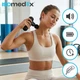 Перкуссионный массажер Isomedix Mini Gun 27311, аккумуляторный, 4 насадки, 5 режимов, с кейсом - изображение 2