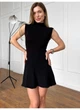 Сукня вязана без рукавів з широкою спідницею міні 170+ Modern Boutique чорний, XS Пл127 - изображение 1