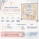 Фотозона на хрещення дівчинки Таїнство Хрещення з купеллю свічкою та сукнею 200х200см, №48020 - зображення 4