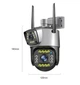 Уличная 4G Wi-Fi IP-камера видеонаблюдения V380 с двойным объективом и датчиком движения - изображение 3