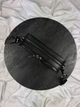 Сумка через плечо Coach коач серого цвета Crossbody Signature Leather Black - изображение 3