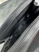 Сумка через плечо Coach коач серого цвета Crossbody Signature Leather Black - изображение 8