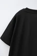 Футболка Zara для хлопчика 11-12 зріст 152, чорна з принтом 5048/652/800 - зображення 4