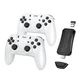 Ігрова приставка + 2 джойстики HOCO GA31 Collection game box+two wireless gamepads set White - изображение 1