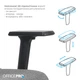 Крісло офісне OfficePro Fusion OC577G Gray - зображення 12