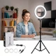 Профессиональная кольцевая светодиодная LED лампа со штативом Home 26см - изображение 6