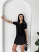 Жіноче поло з ґудзиками, Чорний, one size 7125 - зображення 1