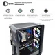 Системный блок QUBE Игровой QB i5 10400F RTX Palit 3050 8GB, DDR4 16 gb - Б/У - изображение 3