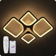 Люстра светодиодная 517 Dlight 3color с пультом 100Вт Черный (01570) - изображение 4