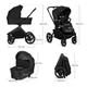 Універсальна коляска 2 в 1 Lionelo FREYA 2IN1 BLACK ONYX - зображення 4