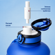 Спортивна пляшка для води KANGZYUAN 2500 мл (2,5л) Блакитний градієнт (BPA Free) Tritan - зображення 8