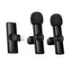 Бездротовий мікрофон BOROFONE BFK16A Wireless Microphone Lightning 2 мікрофона Black - изображение 2