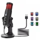 Мікрофон провідний настільний Jmary MC-PW9 Microphone Voice Recording Tool RGB Black - изображение 4