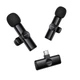 Бездротовий мікрофон BOROFONE BFK16A Wireless Microphone Type-C 2 мікрофона Black - изображение 3