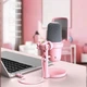 Мікрофон провідний настільний Onikuma M630 Gaming Microphone USB PC, PS5, Mac Pink - изображение 6
