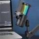 Мікрофон провідний настільний Jmary MC-PW13 Zero Latency Monitor Mic RGB Black - изображение 9