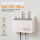 Настінний тримач для Wi-Fi роутера полиця для роутера 3D друк коробка органайзер білий - зображення 4