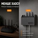 Настенный держатель для Wi-Fi роутера полка для роутера 3D печать PLA органайзер для кабелей на стену серый - изображение 6