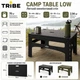 Стіл туристичний складаний Tribe Camp Table Low 70х44х40 см чорний — компактний, для кемпінгу та пікніка T-EF-0003 - зображення 7