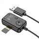 FM модулятор Borofone BC49 с Bluetooth 5.3 AUX USB для автомобиля черный - изображение 7