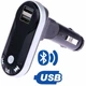 FM-трансмиттер Bluetooth для автомобиля с пультом 2 USB порта поддержка MicroSD 12-24V CM i9 черный - изображение 2