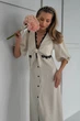 Платье Jadone Fashion Лавита XL бежевое - изображение 5
