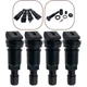 Комплект вентилей для датчика давления в шинах (черные) TPMS - изображение 5