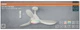 Люстра-вентилятор OSRAM CEILING FAN BISE 48W 1130Lm RGB 3000K-6000K DIM с пультом ДУ (4058075857773) - изображение 11