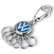 Брелок з карабіном Troika логотип VW хром Сріблястий HDSYR_1080 - зображення 1