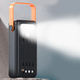 Повербанк JS-636CX 80000 мА·год Power Bank Solar із сонячною панеллю, 4×USB, LED-ліхтарем, індикатором заряду, Type-C, Lightning, Чорний - зображення 2