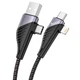 Дата кабель HOCO U95 Freeway 4in1 USB/Type-C to Type-C/Lightning 60W (1.2m) (Black) (249223) - изображение 8