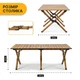 Міцний розкладний туристичний стіл LEOBRO Camp Wood XL (LB-1069) - зображення 11