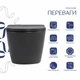 Унитаз подвесной Qtap Robin Ultra Quiet, безободковый, с сиденьем Slim Duroplast Soft-close Quick Release, цвет Антрацит - изображение 3