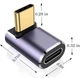 Кутовий OTG адаптер перехідник USB Type-C M/F (USB 4.0, 40Gbps) Metal Style-5 (48585) - зображення 11