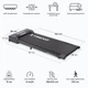 Ультратонкая электрическая беговая дорожка XTREXO Walking Pad W100 для дома, компактный тренажер для ходьбы под стол (нагрузка 100 кг) - изображение 2