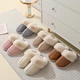 Slippers Женские домашние тапочки с мехом , белого цвета — тёплые, мягкие, закрытые тапочки для дома 44–45 KT8003805 - изображение 8