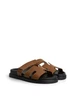 Шльопанці шкіряні жіночі Loretta 6117/Brown/720/C 36 Коричневий - изображение 2