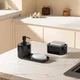 Дозатор для мила Dish Soap Dispenser кухонний з тримачем губки чорний - зображення 6